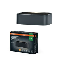 OSRAM Solar-seinälamppu ENDURA STYLE UPDOWN, harmaa, anturi IP65