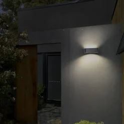 OSRAM Solar-seinälamppu ENDURA STYLE UPDOWN, harmaa, anturi IP65