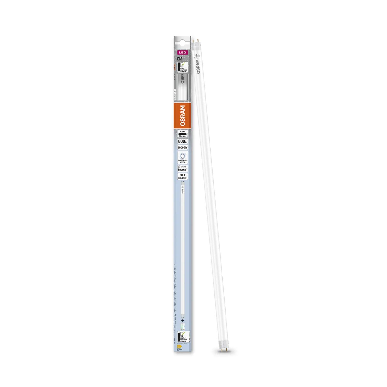 OSRAM SubstiTUBE LED G13 T8 EM 60cm 6,6W 4000 K