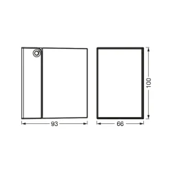 OSRAM ulkoseinälamppu ENDURA CLASSIC CUBE, hopea metalli IP44