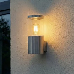 OSRAM ulkoseinävalaisin ENDURA CLASSIC EBRO, ruostumaton teräs, IP44