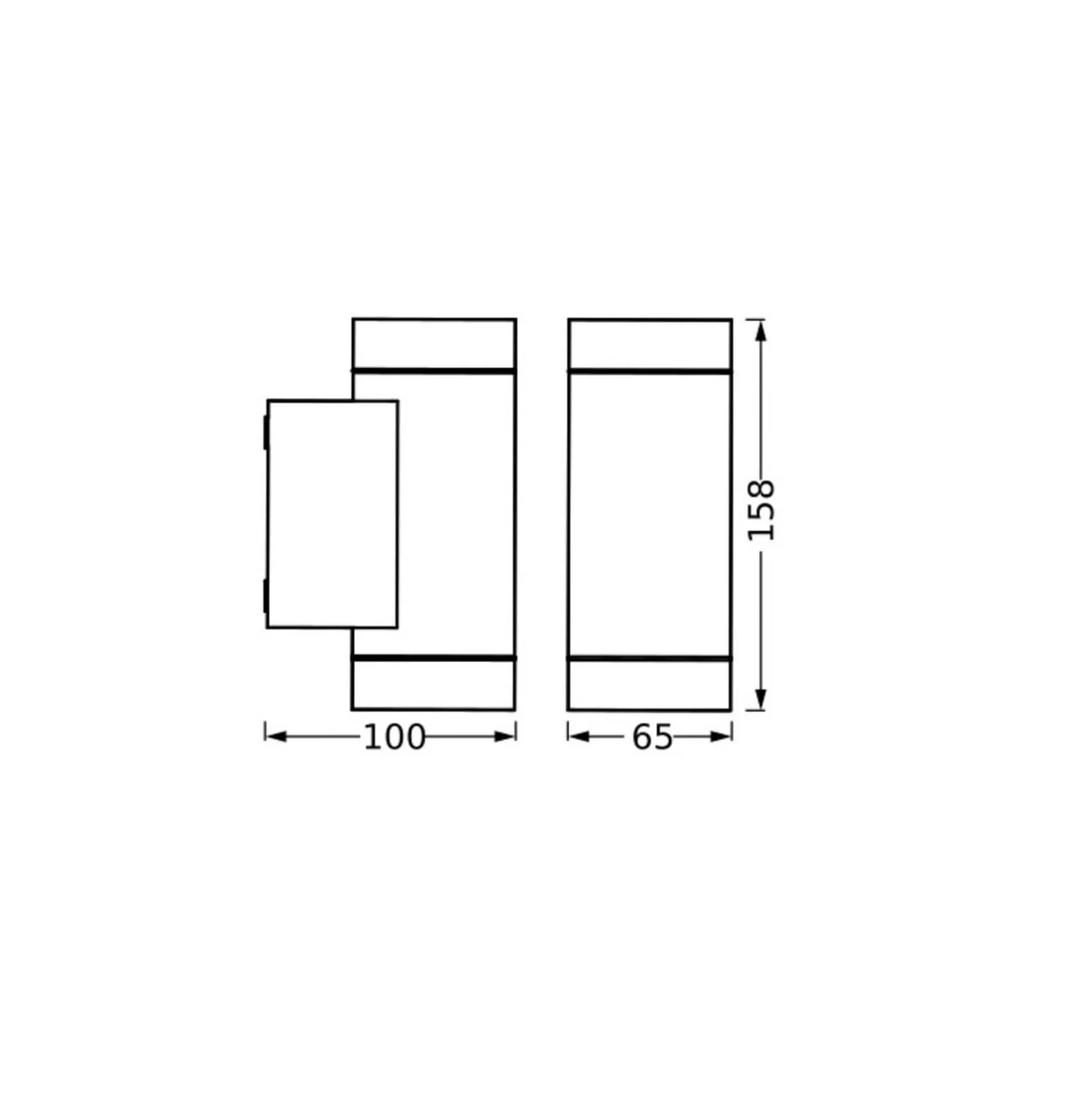 OSRAM ulkoseinävalaisin ENDURA CLASSIC ITYS, tummanharmaa IP65