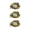 OSRAM upotettava LED-kohdevalaisin (3 kpl), click-CCT, 120°, messinki,