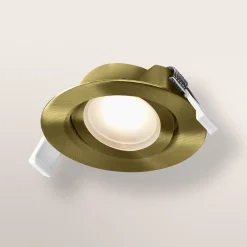 OSRAM upotettava LED-kohdevalaisin (3 kpl), click-CCT, 120°, messinki,