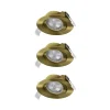 OSRAM upotettava LED-kohdevalaisin (3 kpl), clickdim, 40°, messinki, halkaisija