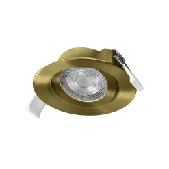 OSRAM upotettava LED-kohdevalaisin (3 kpl), clickdim, 40°, messinki, halkaisija