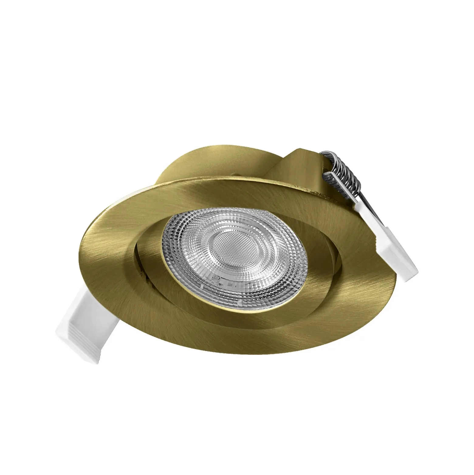 OSRAM upotettava LED-kohdevalaisin (3 kpl), 2 700 K, 36°, messinki, Ø 9 cm
