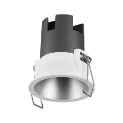 OSRAM upotettava LED-kohdevalaisin TWIST, valkoinen/hopea, 830, Ø 7 cm, metalli