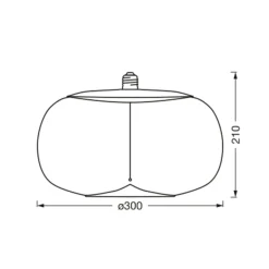 OSRAM Vintage 1906 Big Elipse, keltainen, E27, 2700 K, hehkulamppu