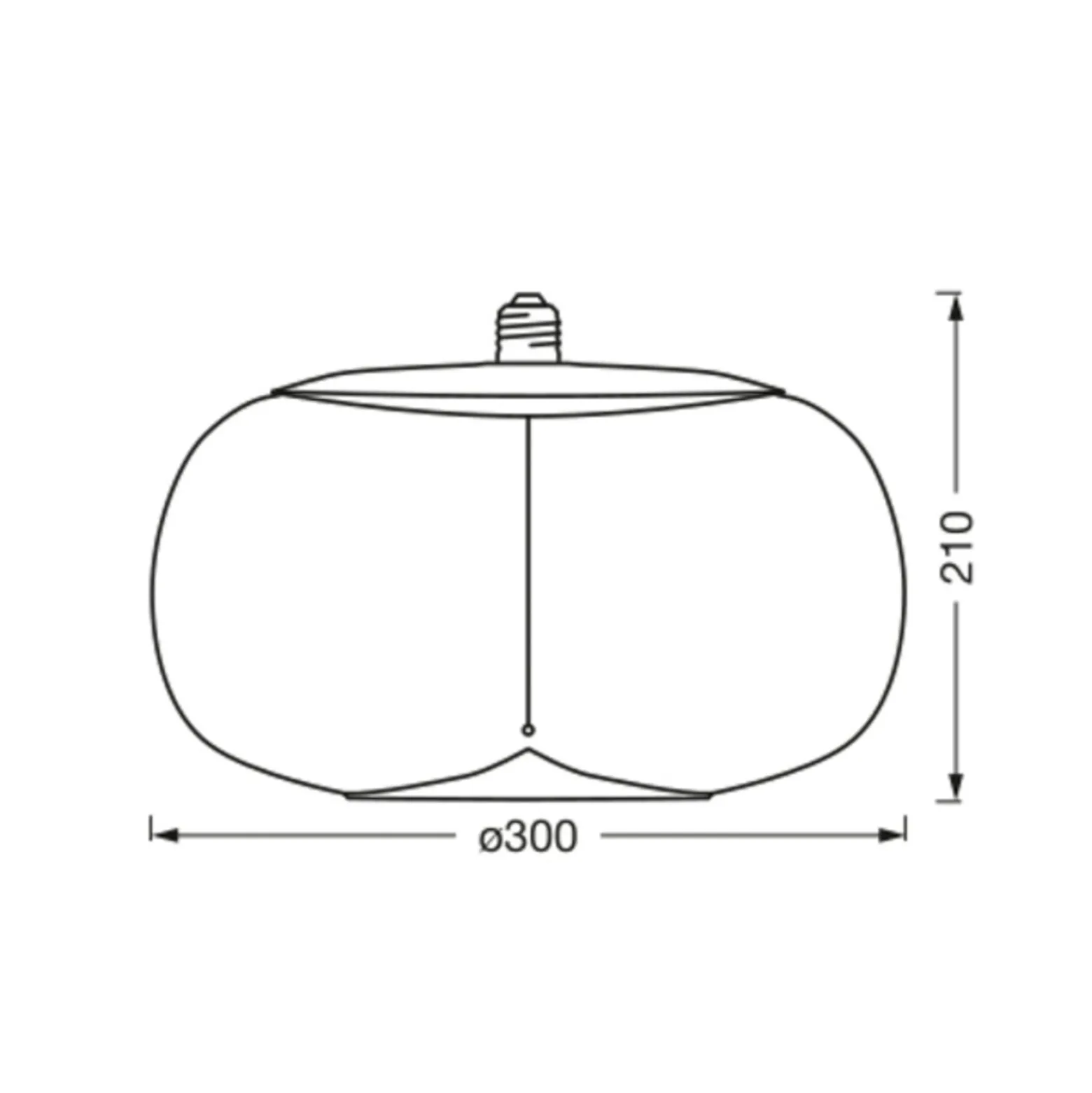 OSRAM Vintage 1906 Big Elipse, keltainen, E27, 2700 K, hehkulamppu
