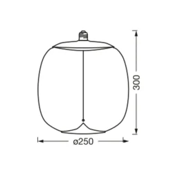 OSRAM Vintage 1906 Big Oval, meripihkainen, E27, 2700 K, hehkulamppu