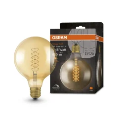 OSRAM Vintage 1906 E27 7W LED G125 822 kultainen himmennettävä
