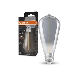 OSRAM Vintage 1906 LED-rustiikk E27 2,2W 818 smoke