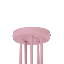 Oxford kattovalaisin, vaaleanpunainen, Ø 47 cm, metalli, 5-lamppuinen