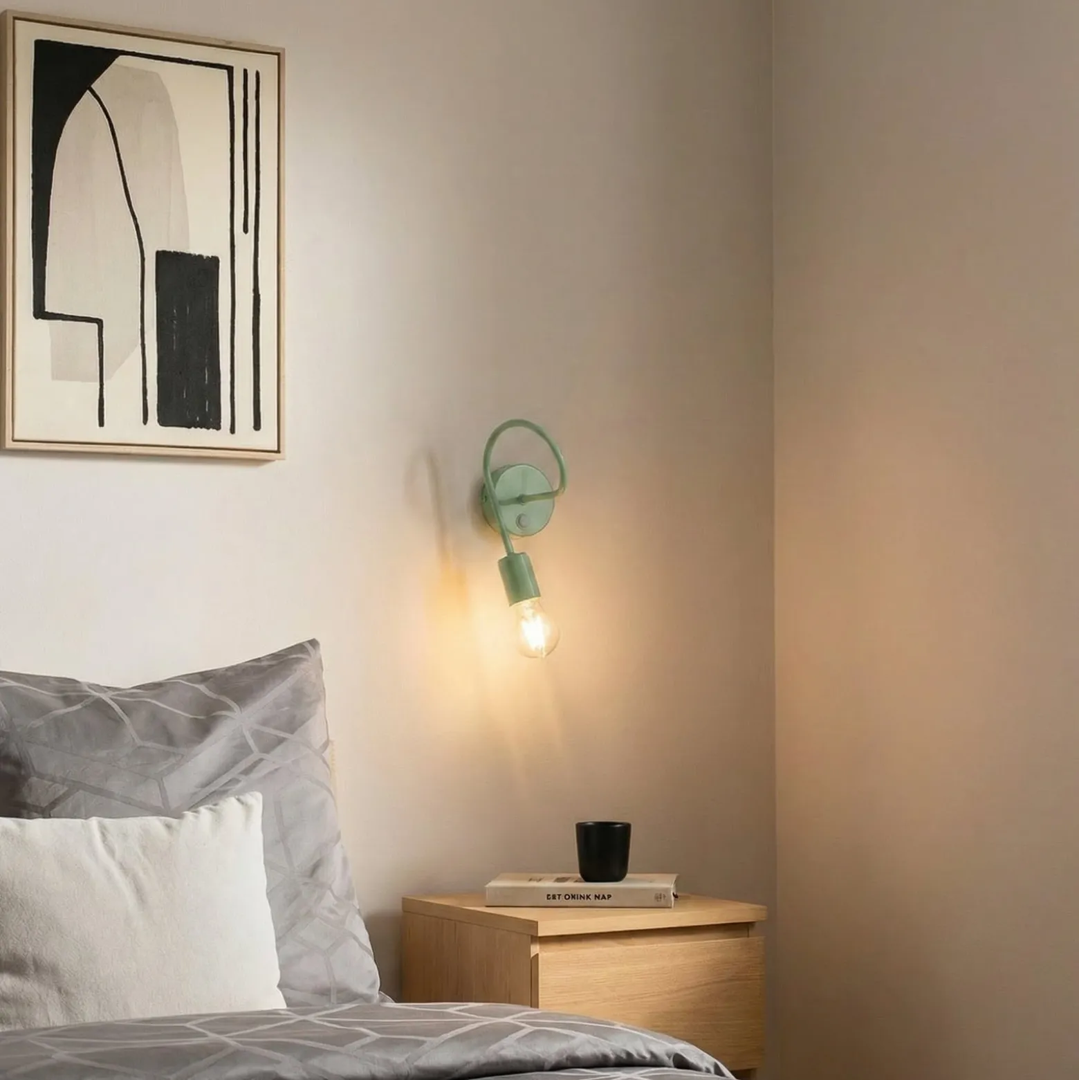 Oxford-seinävalaisin, vihreä, metalli, 1-lamppuinen, E27