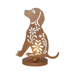 Oxidog-LED-aurinkokoristelamppu, korkeus 33 cm, ruosteenvärinen, IP44