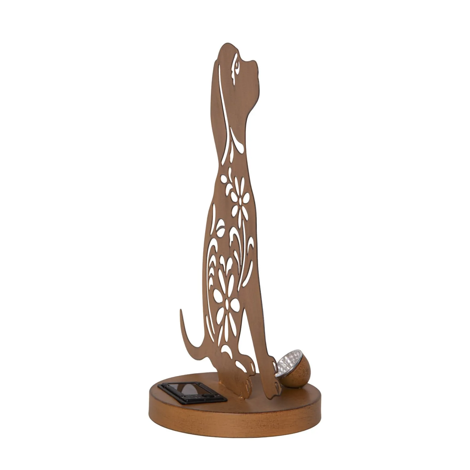 Oxidog-LED-aurinkokoristelamppu, korkeus 33 cm, ruosteenvärinen, IP44