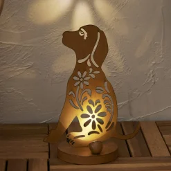 Oxidog-LED-aurinkokoristelamppu, korkeus 33 cm, ruosteenvärinen, IP44