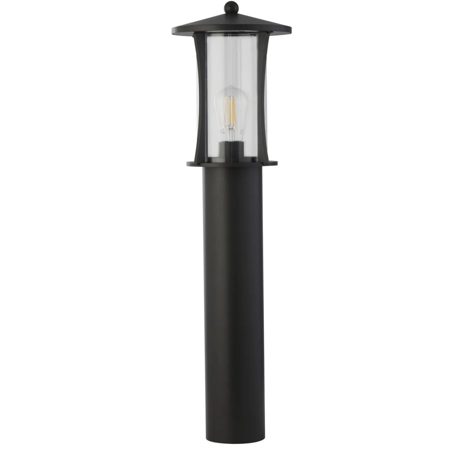 Pagoda-pollarivalaisin, IP44, musta, korkeus 73 cm, metallia
