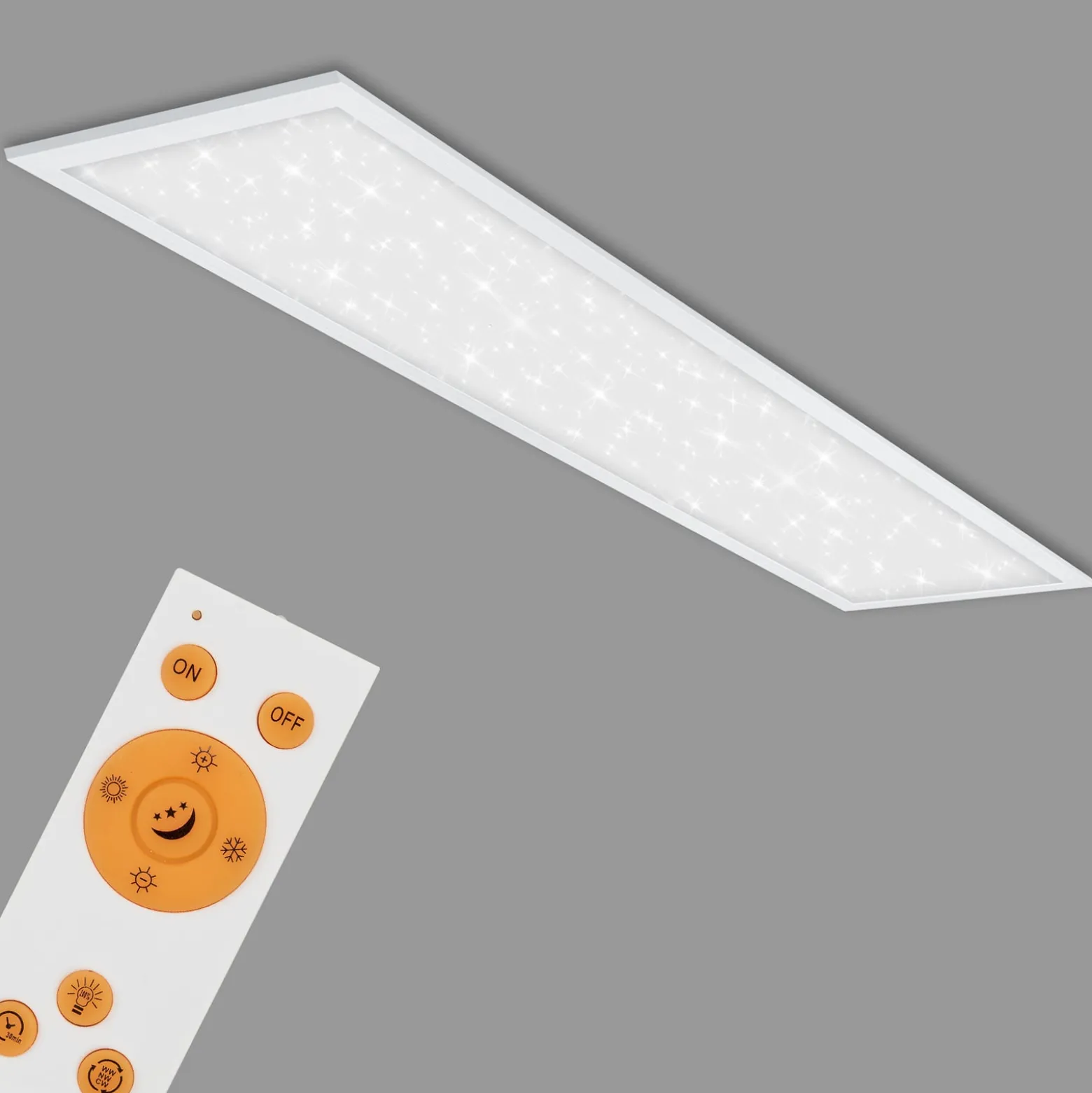 Pallas-LED-paneeli valk., himmen. CCT 119,5x29,5cm