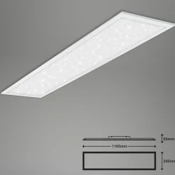 Pallas-LED-paneeli valk., himmen. CCT 119,5x29,5cm
