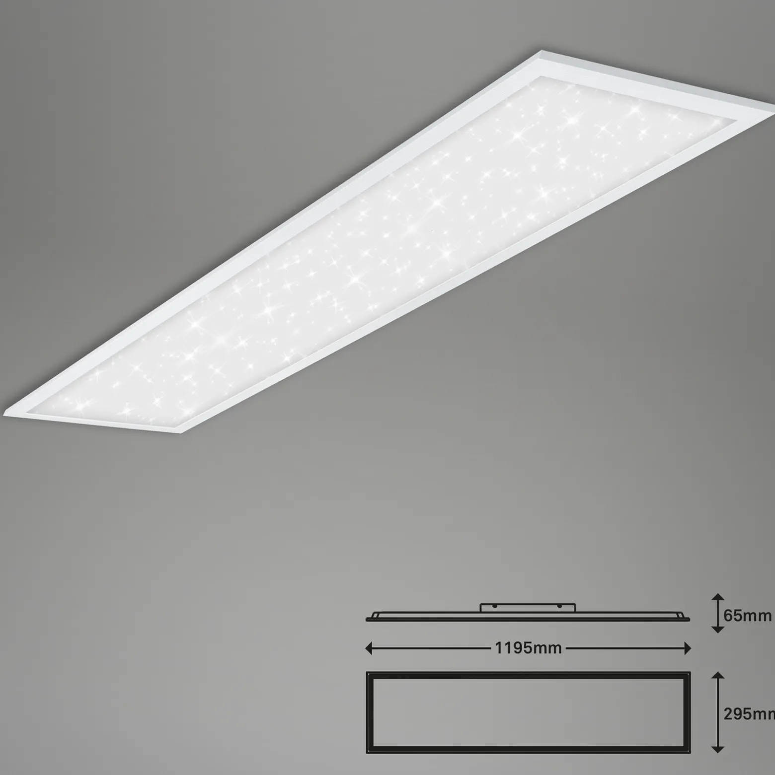 Pallas-LED-paneeli valk., himmen. CCT 119,5x29,5cm