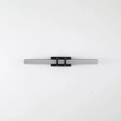 Parma LED-seinävalaisin, musta, teräs, lasi, IP44