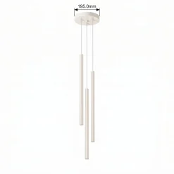 Pastelo riippuvalaisin, beige, Ø 19 cm, terästä