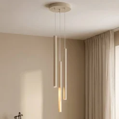 Pastelo riippuvalaisin, beige, Ø 19 cm, terästä