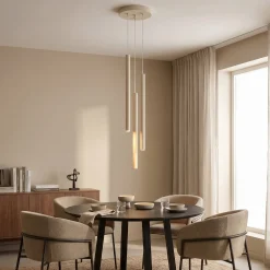 Pastelo riippuvalaisin, beige, Ø 19 cm, terästä