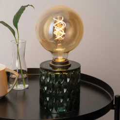 Pauleen Crystal Magic -pöytävalaisin vihreää lasia