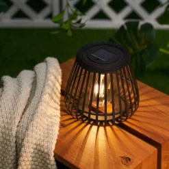 Pauleen LED-aurinkokäyttöinen pöytälamppu SUNSHINE GLIMMER, musta, IP44