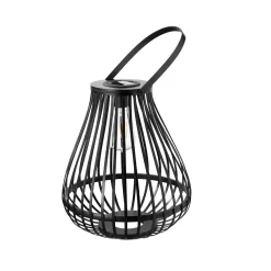 Pauleen LED-aurinkopöytävalaisin SUNSHINE SPARK, musta, 34 cm, IP44