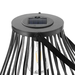 Pauleen LED-aurinkopöytävalaisin SUNSHINE SPARK, musta, 34 cm, IP44