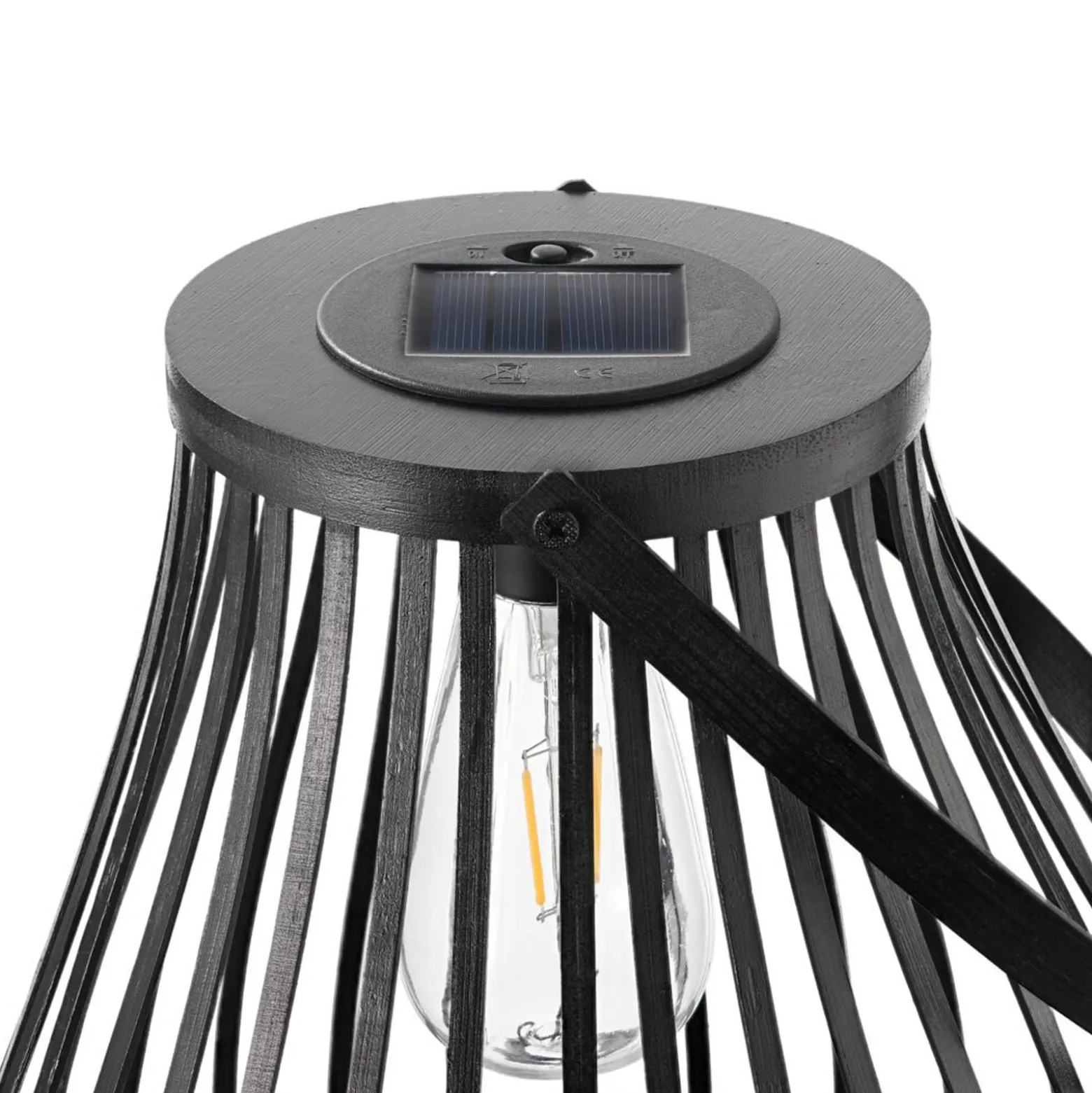 Pauleen LED-aurinkopöytävalaisin SUNSHINE SPARK, musta, 34 cm, IP44
