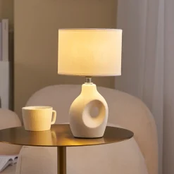 Pauleen Pure Crush -pöytävalaisin valkoinen/beige