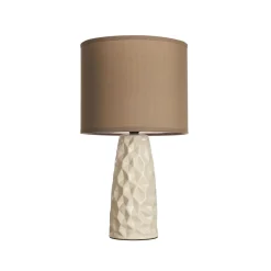 Pauleen-pöytälamppu FANCY SCULPT, taupe/beige, korkeus 41 cm