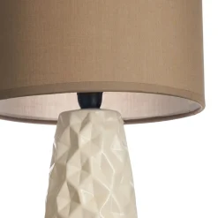 Pauleen-pöytälamppu FANCY SCULPT, taupe/beige, korkeus 41 cm