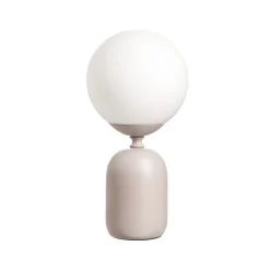Pauleen-pöytälamppu GLOWING CHARM, harmaa, 30 cm, keramiikka/lasi