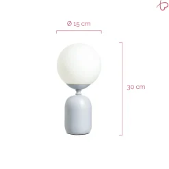 Pauleen-pöytävalaisin GLOWING CHARM, sininen, korkeus 30 cm
