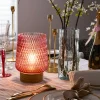 Pauleen Rose Glamour E27-LED akku, puinen jalka