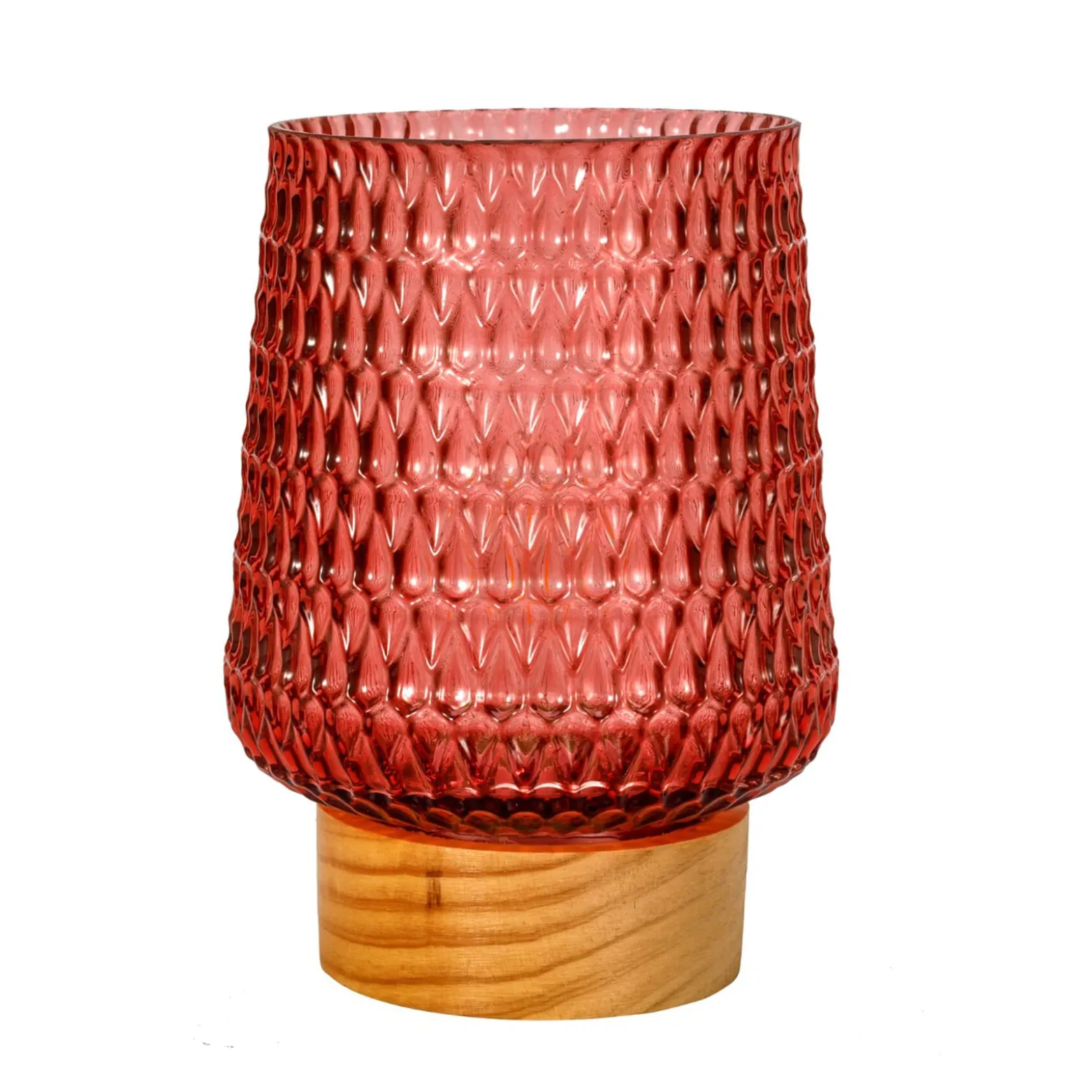 Pauleen Rose Glamour E27-LED akku, puinen jalka