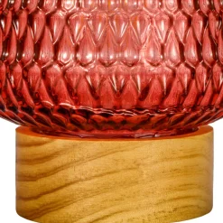 Pauleen Rose Glamour E27-LED akku, puinen jalka