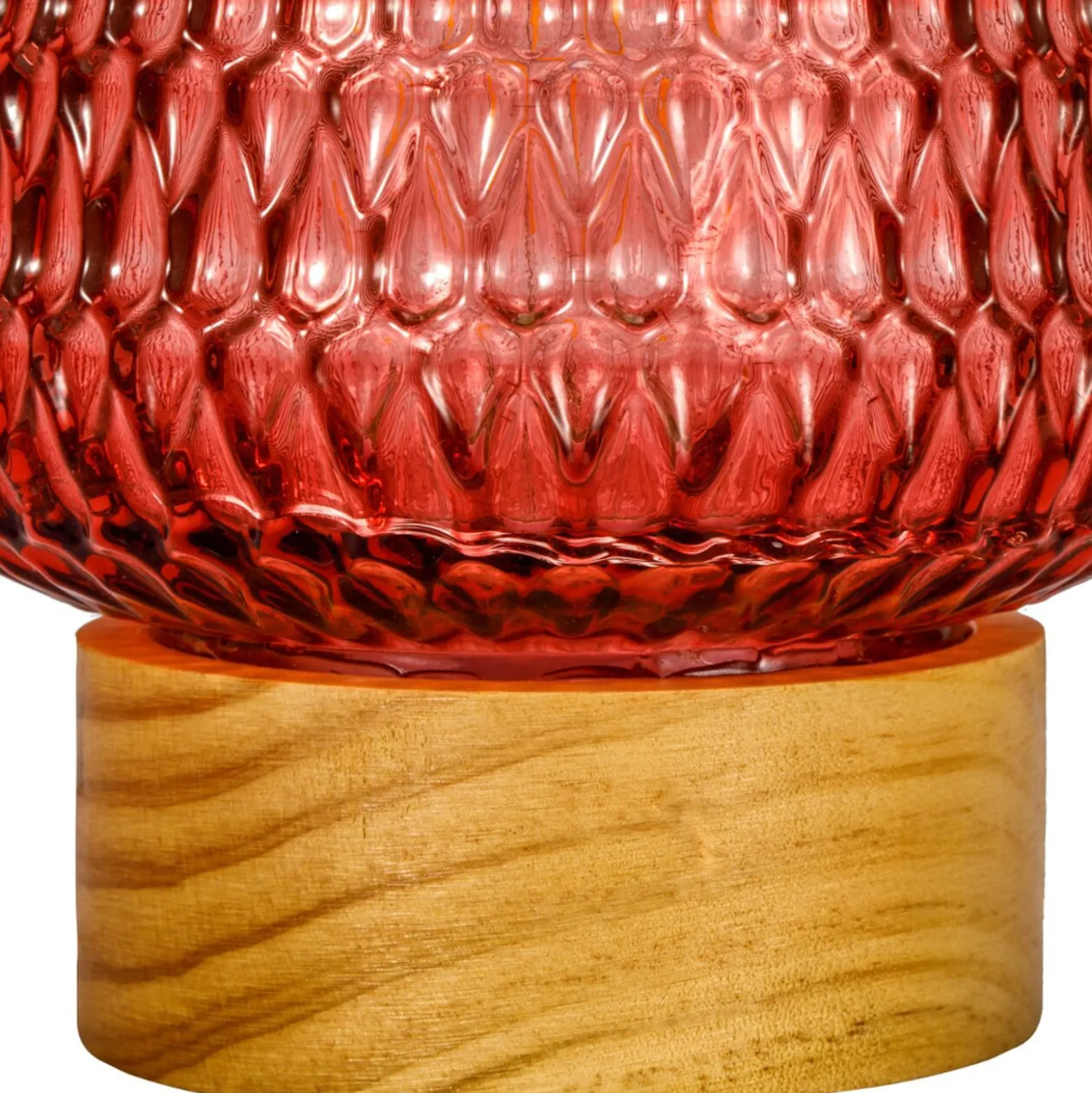 Pauleen Rose Glamour E27-LED akku, puinen jalka
