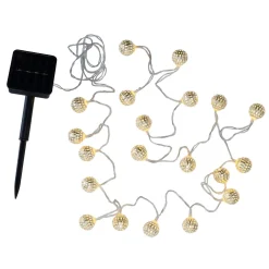 Pauleen Sunshine Glamour -aurinko-valoketju, hopea