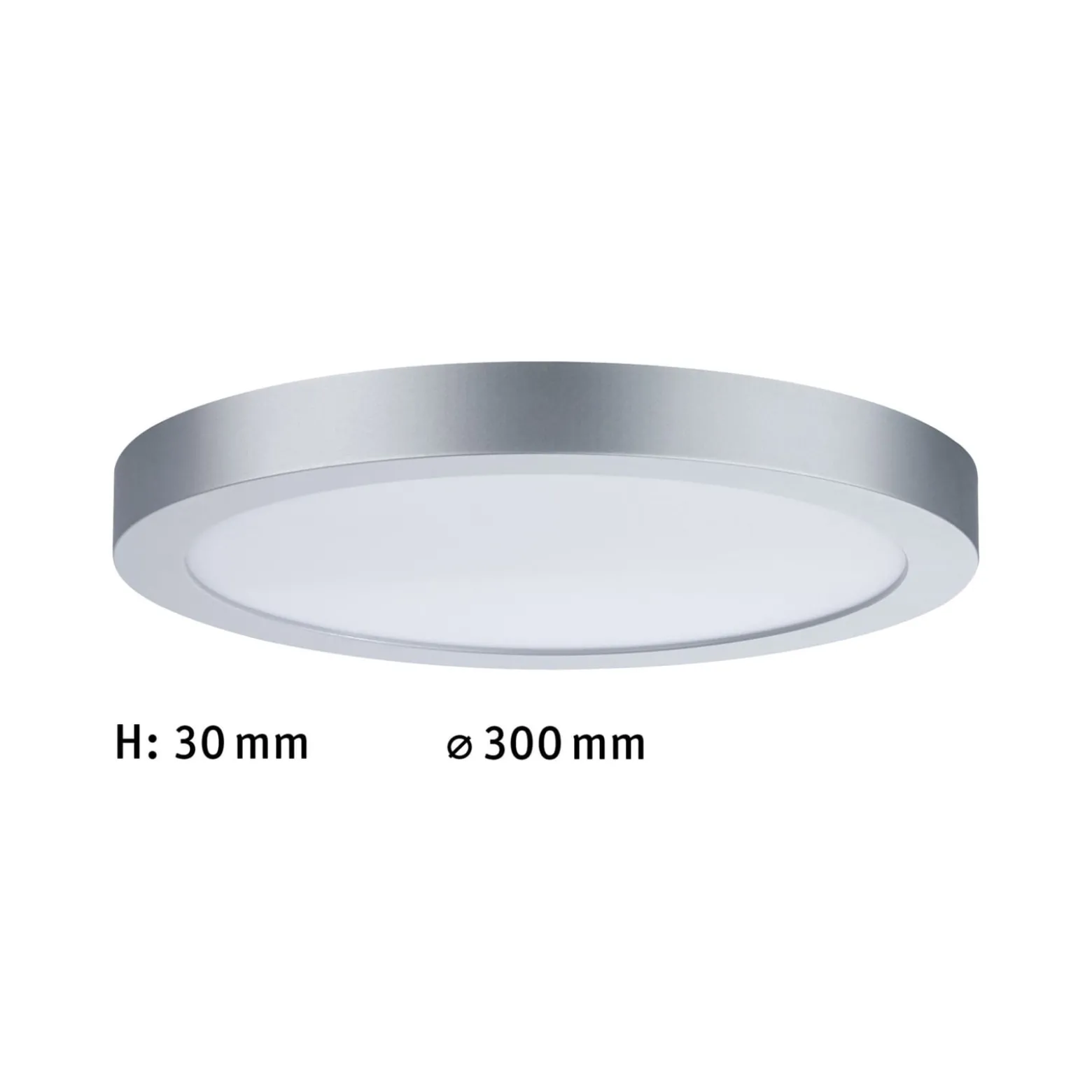 Paulmann Abia -LED-paneeli Ø30 cm 2700K mattakromi