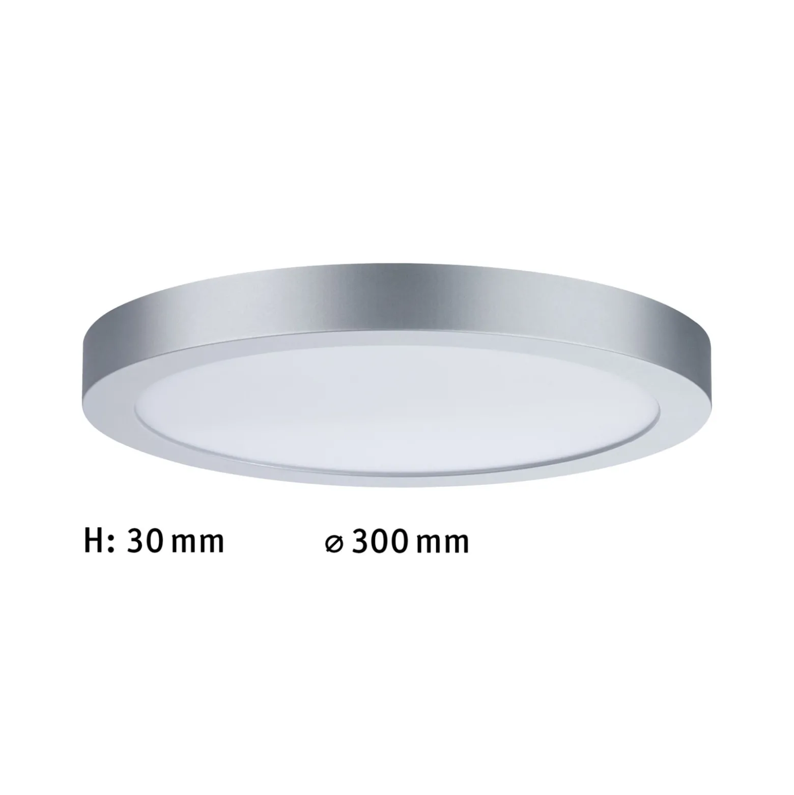 Paulmann Abia -LED-paneeli Ø30 cm 2700K mattakromi