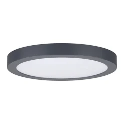 Paulmann Abia-LED-paneeli Ø30cm 2700K tummanharmaa