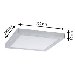 PaulmannAbia-LED-paneeli 4000K kulmikas 30cm kromi