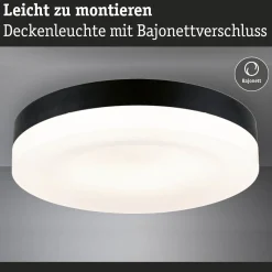 Paulmann Amalie LED-kattovalaisin, 3-portainen himmennettävä toiminto, musta